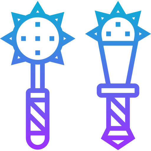 Mace fight medieval spike icon Mace fight medieval spike icon