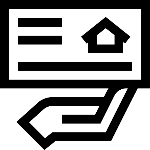 Current account hand business and finance house icon