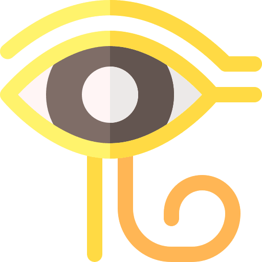Eye of ra symbol ancient egypt ethnological icon