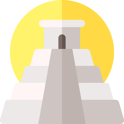 Chichen itza landmark pyramids architectonic icon