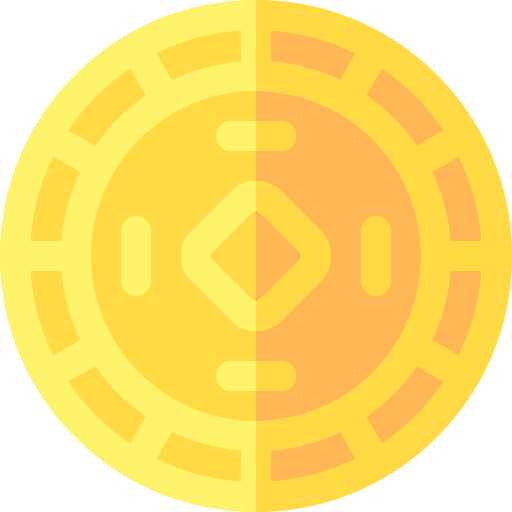 Coin yuan coin ancient icon