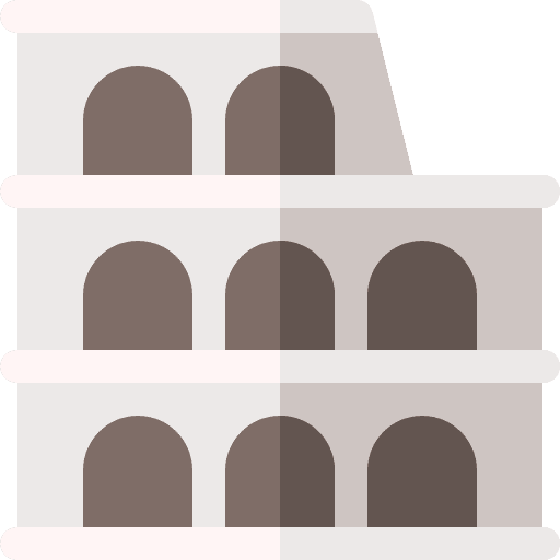 Coliseum antique roman monument icon