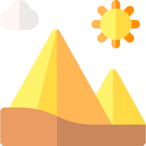 Giza giza pyramids cultures icon
