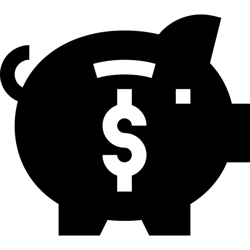 Savings fund piggy bank piggy icon