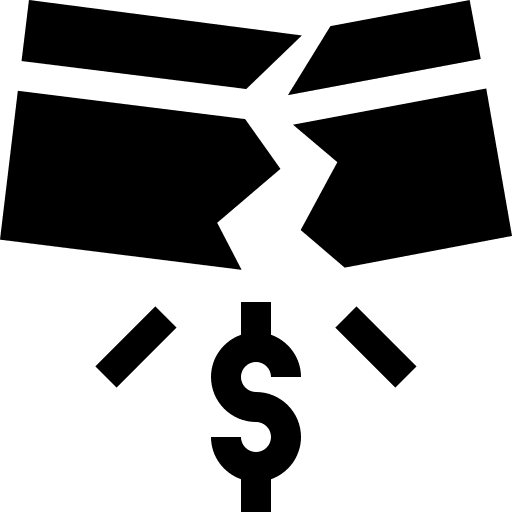 Depression depression business and finance dollar icon