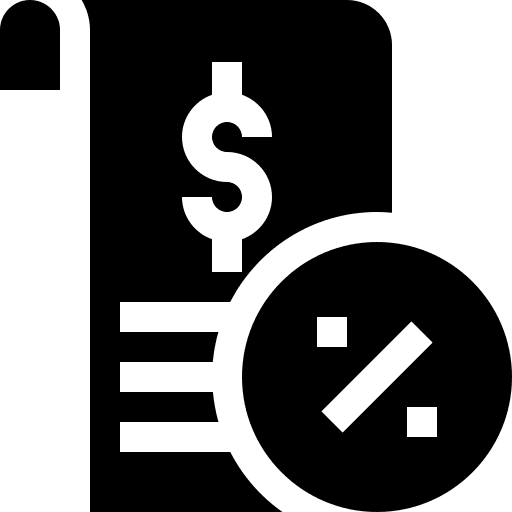 Invoice credit cards discount business and finance icon