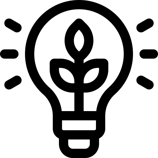 Sustainable energy ecology and environment sprout plant icon