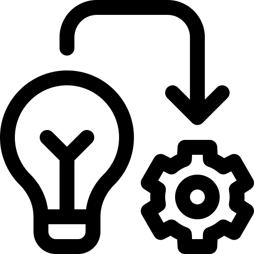 Implementation creativity implement idea icon
