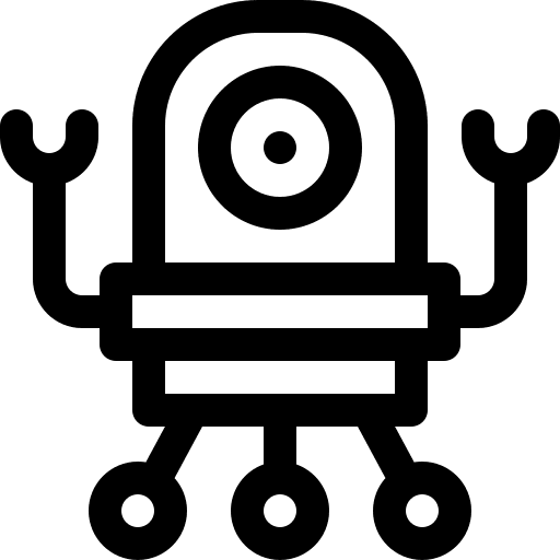 Nanobot technology robotics nanorobot icon
