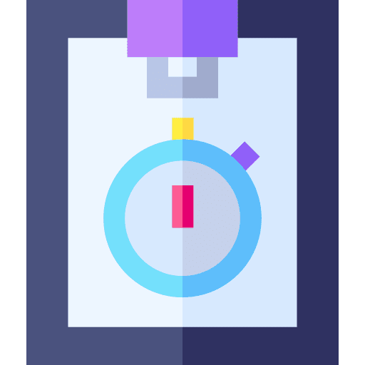 Clipboard time and date schedule planning icon