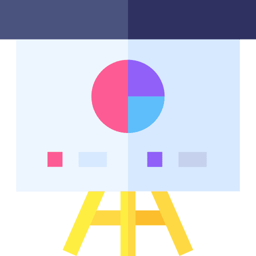 Whiteboard strategy statistics business and finance icon