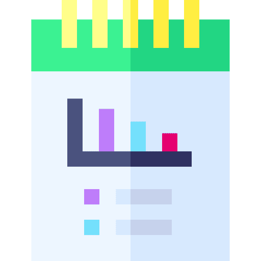 Bar chart report business and finance stats icon