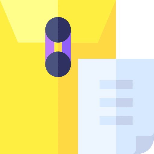 Document dossier confidential communications icon