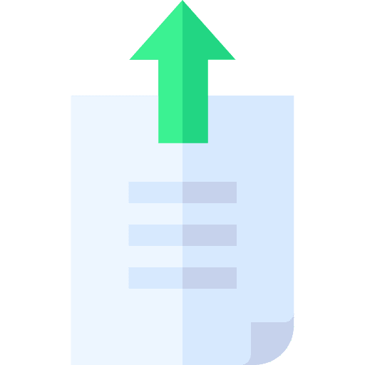 File document upload archive icon