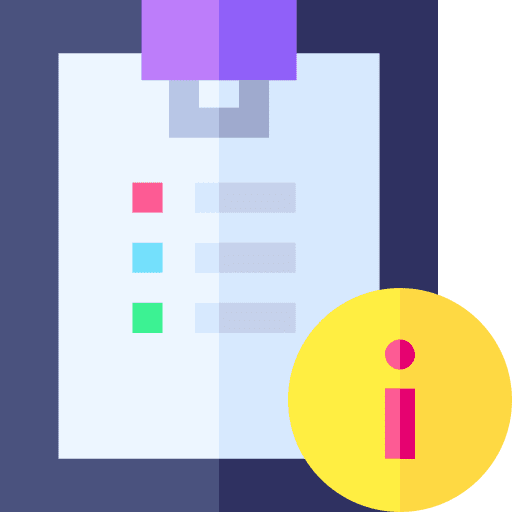 Information file files and folders archive icon