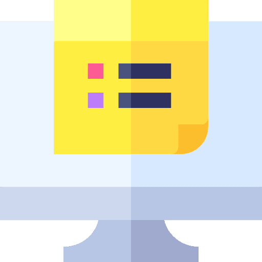 Notes to do list computer reminder icon
