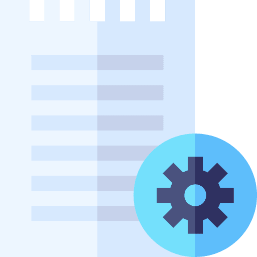 Settings settings notebook files and folders icon