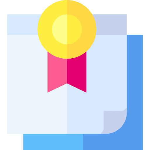 Certificate business and finance note certificate icon