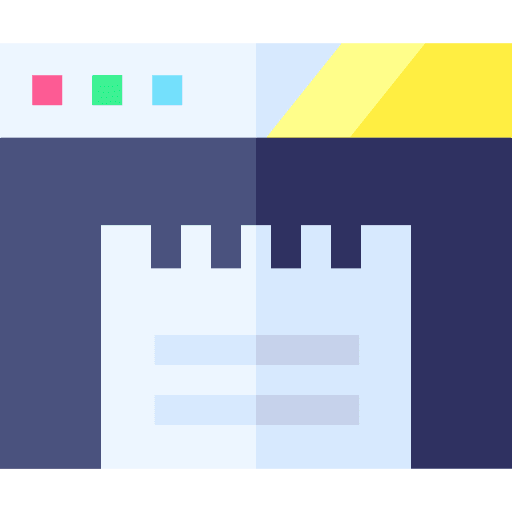 Website board presentation notes icon