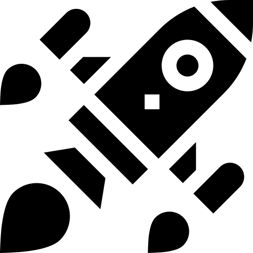 Rocket ship space shuttle space ship transportation icon Rocket ship space shuttle space ship transportation icon