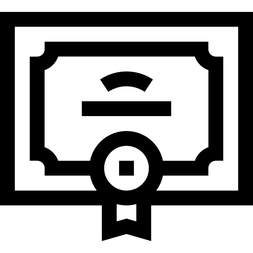 Diploma quality certification education icon Diploma quality certification education icon