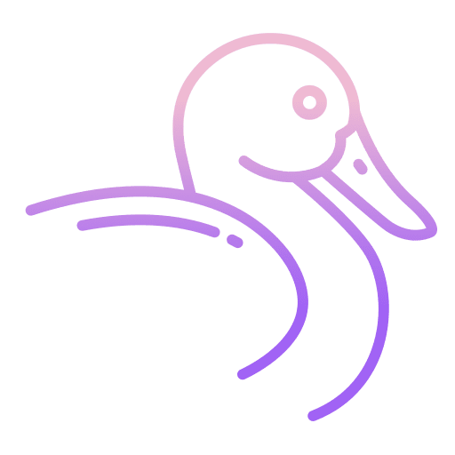 Duck ornithology animals fauna icon