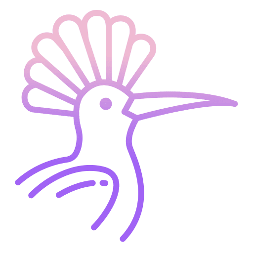 Hoopoe fauna bird feather feathers icon