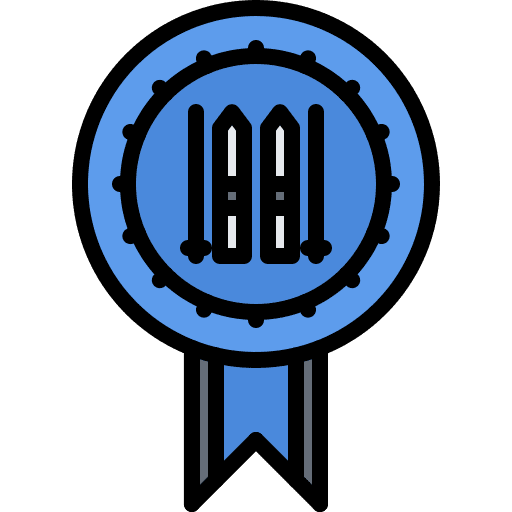 Badge award sports and competition badge icon