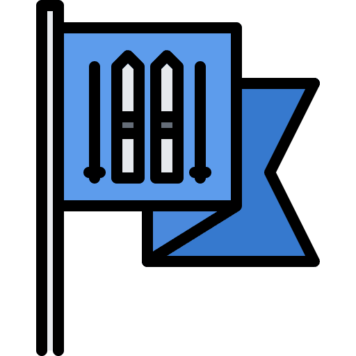 Flag sports and competition winter sport sport icon