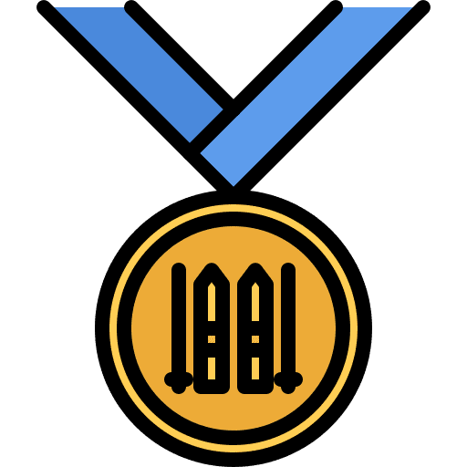 Medal sports and competition winter sport ski icon Medal sports and competition winter sport ski icon