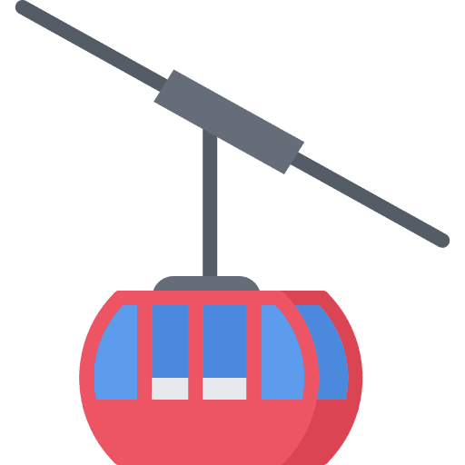 Ski lift winter sport ski lift sports and competition icon