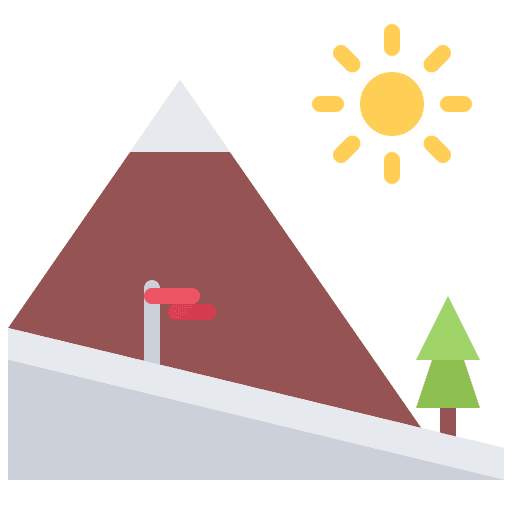 Winter sport snow track mountain icon Winter sport snow track mountain icon