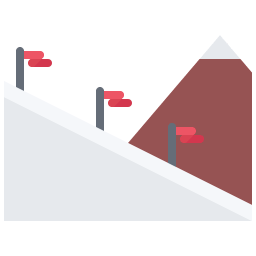 Winter sport track snow mountain icon Winter sport track snow mountain icon