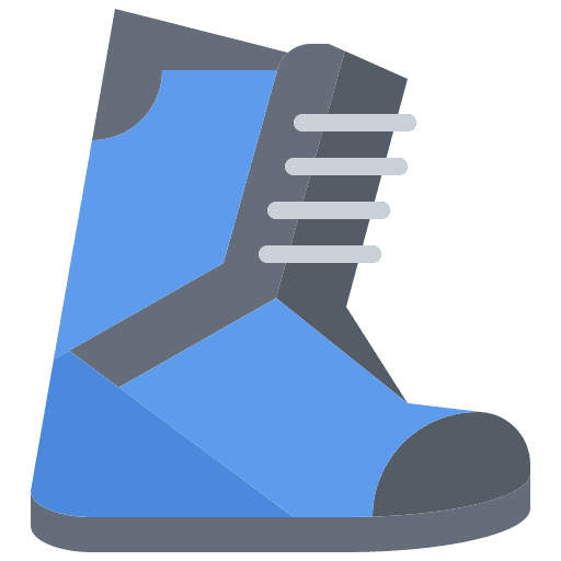 Boot snowboard sports and competition boots icon Boot snowboard sports and competition boots icon