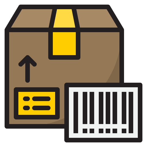 Bar code shipping scan barcode scan icon