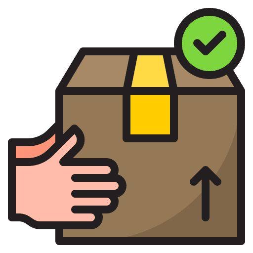Delivery box package shipping and delivery icon