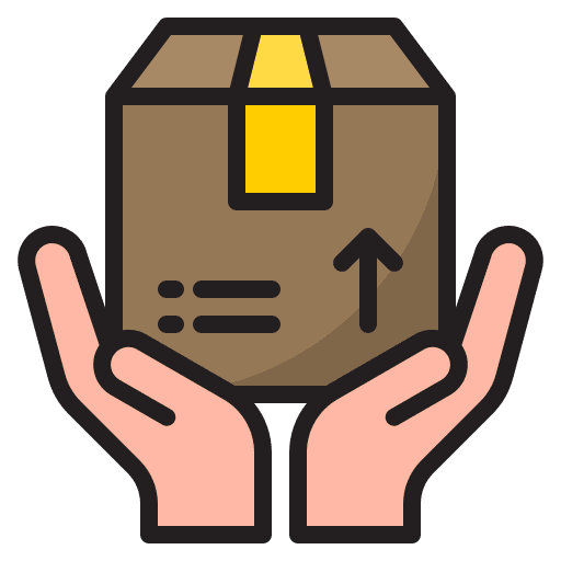 Delivery parcel logistic shipping icon