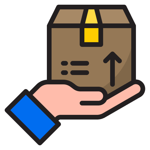 Delivery send box parcel icon