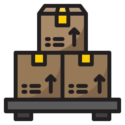 Distribution shipping and delivery distribution logistic icon