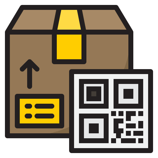 Qr code shipping and delivery shipping qr code icon