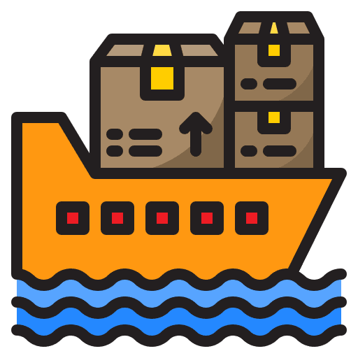 Shipping and delivery logistic box parcel icon