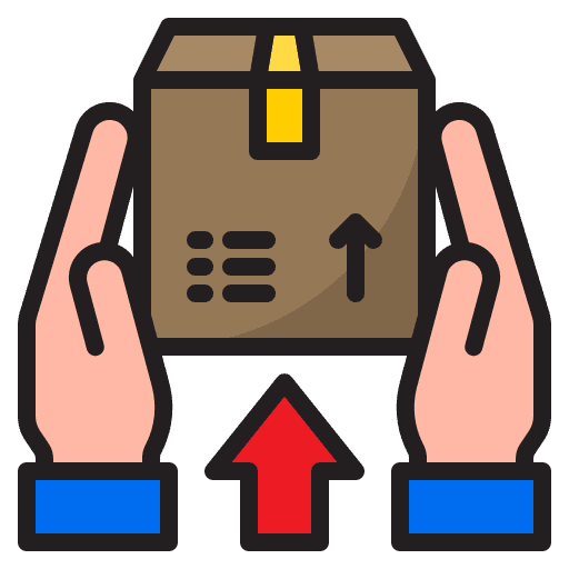 Delivery parcel box logistic icon Delivery parcel box logistic icon