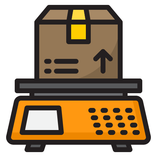 Parcel weight parcel weight scale delivery icon Parcel weight parcel weight scale delivery icon