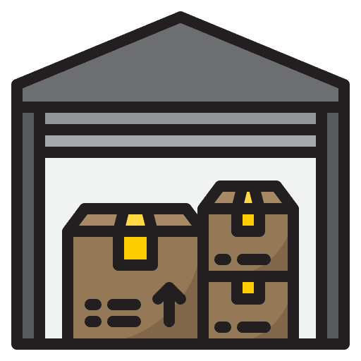 Warehouse shipping shipping and delivery distribution icon Warehouse shipping shipping and delivery distribution icon