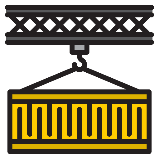 Container tranportation box parcel icon Container tranportation box parcel icon