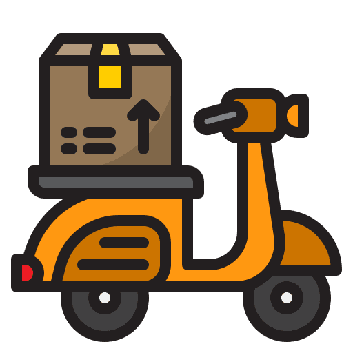 Delivery bike motorcycle delivery bike parcel icon Delivery bike motorcycle delivery bike parcel icon