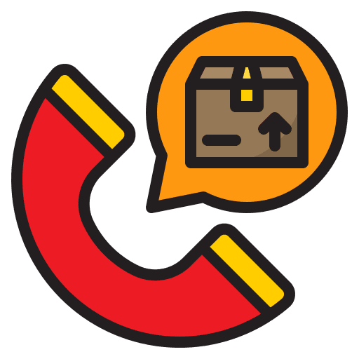 Telephone call telephone parcel delivery icon Telephone call telephone parcel delivery icon