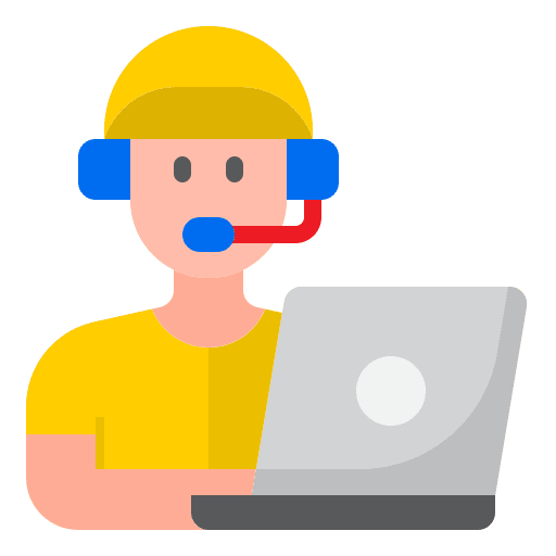 Call center support professions and jobs help icon Call center support professions and jobs help icon