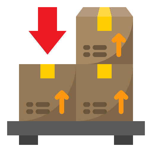 Distribution parcel distribution box icon Distribution parcel distribution box icon