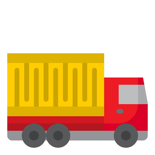 Truck container shipping shipping and delivery icon Truck container shipping shipping and delivery icon